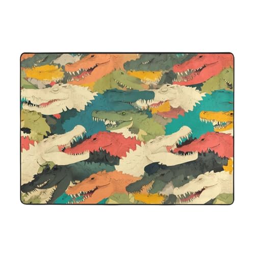 Tapis de sol doux peau de crocodile HYTTER pour réchauffer un sol froid