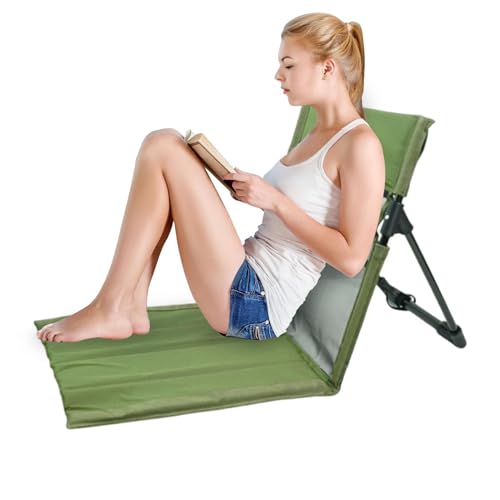 Chaise pliable compacte et dossier de sol pour terrasse et pique-nique