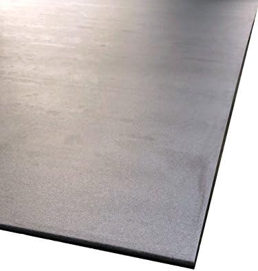AR500 Wear Resistant Steel Plate, Tensalloy, ASTM A6, Square - AR500 - .5 (1/2) X 24 X 24 Black Pack of 5