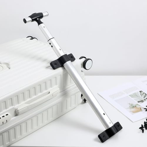 Image of Abaodam Suitcase Pull Drag Rod Suitcase Telescopic Handle Replacement Part Luggage Handle Telescoping Pull Rod Luggage Accessories Travel Aluminium Alloy