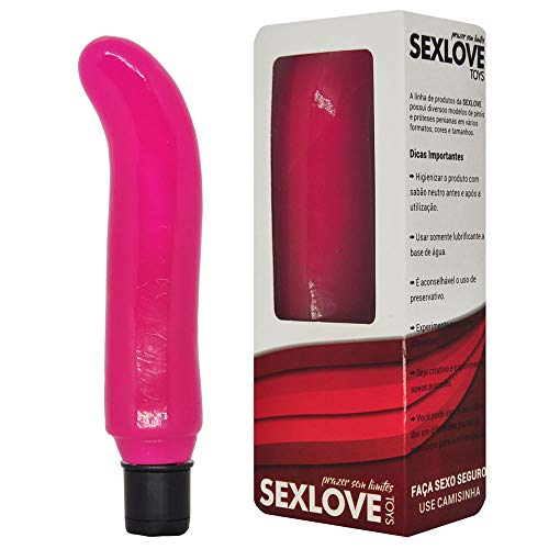 Estimulador de Ponto G Rosa com Vibração Multivelocidade 18,5 cm x 4 cm