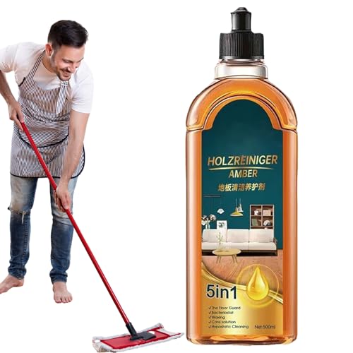Limpiador Para Suelos De Madera | Líquido Limpiador para Suelos | 500ml Potente Descontaminación y Pulido Restaurador Multiusos Desengrasante para Laminado Mantenimiento Cocina Granito Piedra