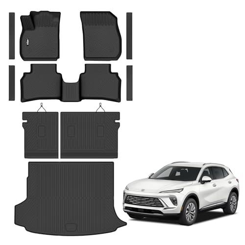 Floor Mats for 2021-2025 2026 Buick Envision with Cargo Liner All Weather TPE Protection Floor Liners Full Set with Trunk Mat for 2021 2022 2023 2024 2025 2026 Buick Envision Accessories