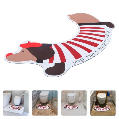 Alfombra de baño de perro salchicha ideal para decorar lavabos modernos 8