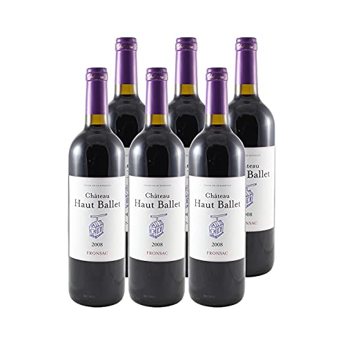 Château Haut Ballet 2008: Vino Tinto Merlot DOP Fronsac 6x75cl Château Haut Ballet 2008: Vino Tinto Merlot DOP Fronsac 6x75cl