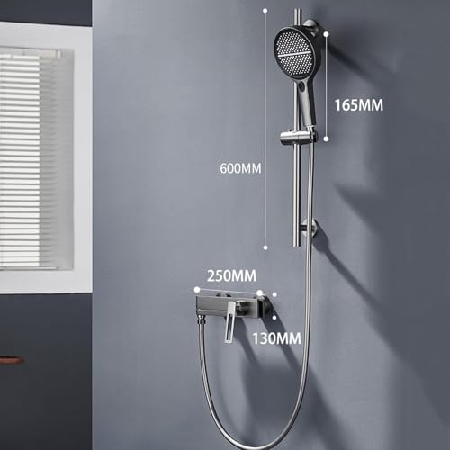 Mitigeur bain douche mural avec bec pivotant à 360° et commande à levier chrome LWX - 3