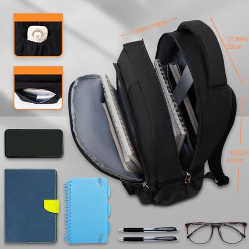 Mochila para Escola,Mochila Clássica com Compartimento para Laptop para Meninas e Meninos Adolescent