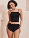 Avidlove Women Cami Pajama Set Sexy Sleepwear Ribbed Sleep Set Short PJ Soft Lingerie Set Black Large