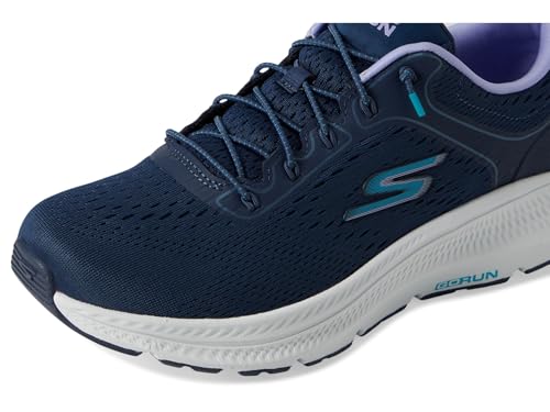 Skechers Women's Go Run Consistent 2.0 Duval Sneaker, Navy/Lavender, 5
