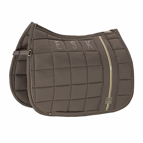 Chabraque Eskadron Heritage Big Square Glitter Plaza Taupe tapis de selle luxe pour cheval