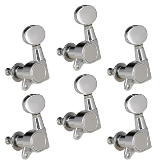 6 pièces 6L scellé engrenage Tuning Peg mécanique pièces de guitare pour guitare électrique acoustique Goupilles D'accordage De Guitare – Image 4
