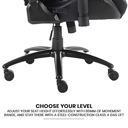 Image of CASINO KART CarbonXpro Stealth Series Ergonomic Gaming Chair Racing Style Adjustable Height High Back Premium - 4D Armest (Black)