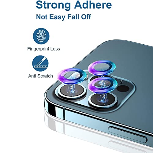 Image of Skinomi Camera Lens Protector Compatible with iPhone 14 plus [Anti-Scratch] Premium Tempered Glass Film Aluminum Alloy Lens Ring Cover,Silver