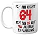 64. Geburtstagsgeschenke – 'Ich Bin Nicht 64, Ich Bin 18 mit 46 Jahren Erfahrung' Tasse – Geburtstag Lustige Tasse für Männer und Frauen, 325 ml Premium-Keramiktasse, Spülmaschinenfest