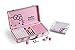 Hello Kitty Sanrio ハローキティ 144 Tiles Playing Mat 4 Pushers Pink Aluminum Complete Mahjong Set
