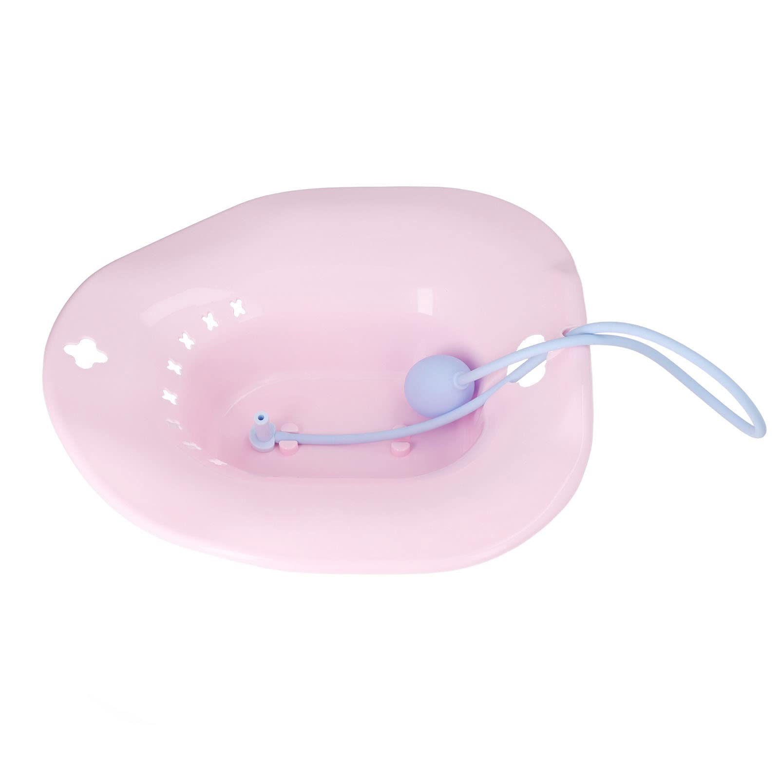 Hip Bath Sitz Bath nad toaletą Specjalna umywalka dla kobiet w ciąży Sitz Bath do toalety Hemoroidy Opieka poporodowa Różowy