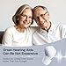 Hearing Aids, Fusion OTC Rechargeable Hearing Aids for Seniors with Noise Reduction, Hear Clear Sound with Portable Charging Case Nearly Invisible, Ceretone Great Gift