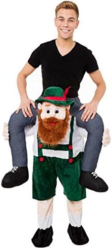 Carry Me Baby Rider Adult Costumes Riding on Shoulder Fancy Dress Mascot Costume For Christmas (Bearded)