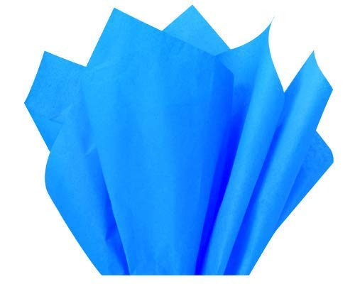 Flexicore Packaging Bright Blue Gift Wrap Tissue Paper | Size: 15 Inch X 20 Inch | Count: 10 Sheets | Color: Brilliant Blue