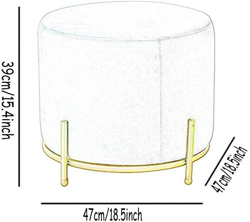Tabouret de vanité pour chambre à coucher avec déhoussable - 3