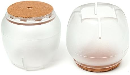 Design61 silicone chair glider chair caps felt glides soil gliders furniture gliders set of 4 for feet diameter 40 mm or 40 x 40 mm(A1)