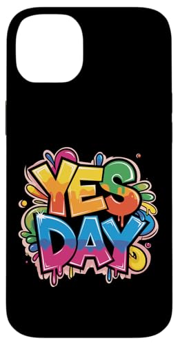 Yes Day カラフル スプラッシュ 大胆な表現 スマホケース iPhone 14 Plus 用