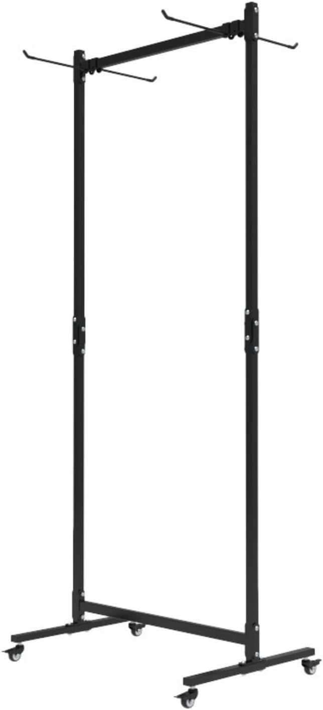 Large-capacity Yoga Mat Storage Rack, Yoga Mat Storage Rack with Moving Wheels and Adjustable Hooks, Suitable for Yoga Studios and Gyms