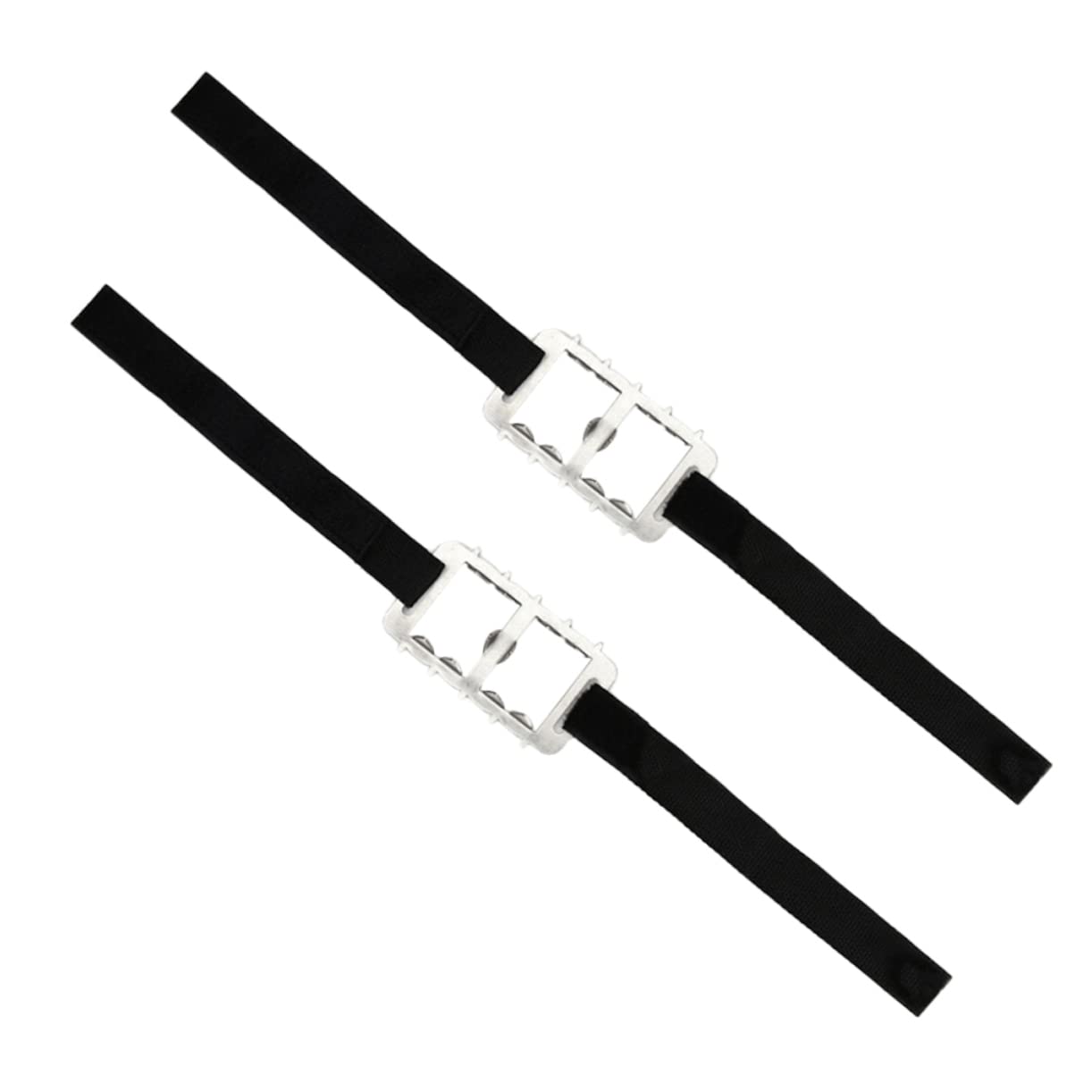 VANZACK Non-Slip Lacing Crampons Winter Shoe Cover 2pcs 10 Toothed Crampons Ice Gripper