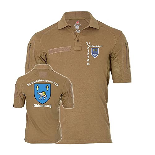 Polo tactique NschKp 310 pour vétéran, haut sable confortable Bundeswehr Oldenburg M