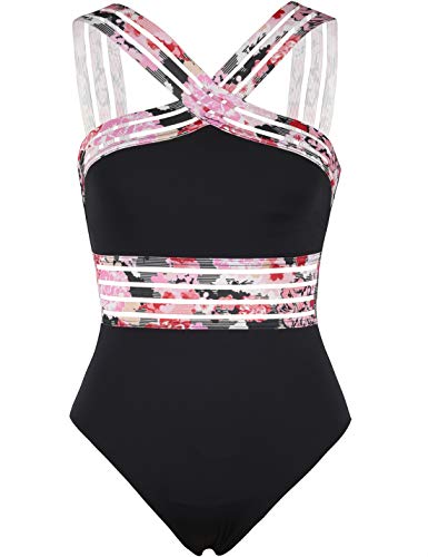 Hilor women's high-waisted one piece swimsuit