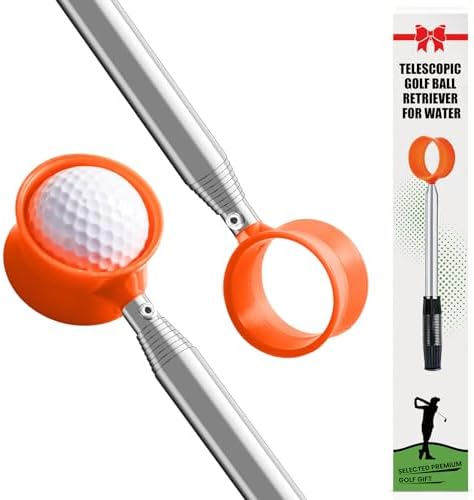 FINGER TEN Golf Ball Retriever Pole for Water Telescopic 9 Feet 1...