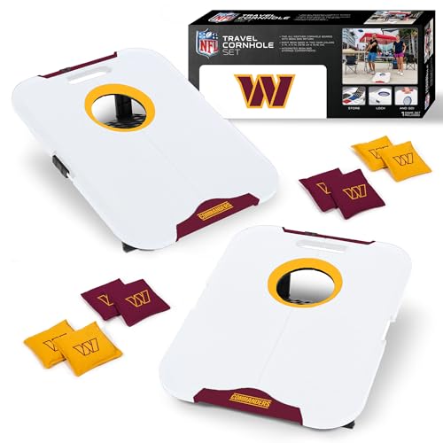 Wild Sports NFL Washington Commanders Pro Football All-Weather Cornhole Set