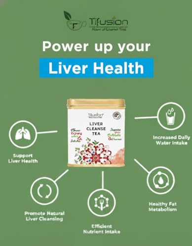 Image of Tifusion Liver Cleanse Tea for Holistic Liver Detox (100 G) | Natural Liver Support Supplement | Promotes Healthy Fat Metabolism & Digestion | Gourmet Tea