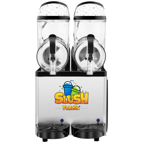 Royal Catering Slush Maker Machine Slush Machine Slushy Slush Ice Chilled Drinks LED 2x12L RCSL 2/10 (600W, Temperature Range -3 ÷ 2 °C, BPA-Free Polycarbonate, Lid, Drip Tray) - Image 5