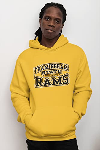 CreateMyTee | Framingham State University Stacked Hooded Sweatshirt3