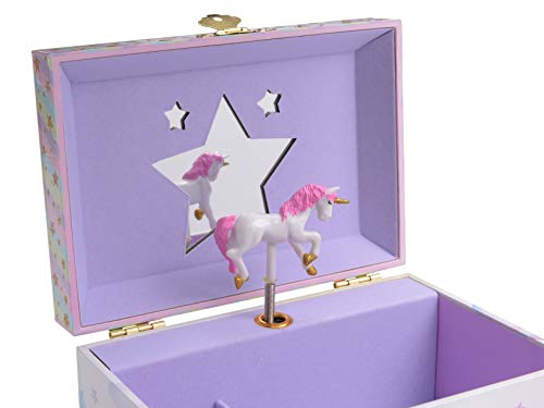 Jewelkeeper - met 2 uittrekbare lades, Glitter regenboog en Sterren eenhoorn ontwerp - de eenhoorn Tune - Image 5