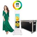 RDYMONKEY Photo Booth for 10.2" Ipad, White Metal Shell PhotoBooth for 10.2" Ipad, RGB Light & LCD S