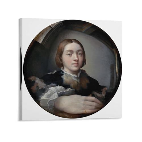 Autoportrait avec miroir convexe Escher tableau haut de gamme 50cm