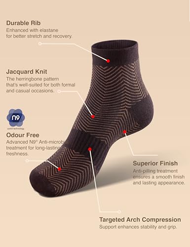 Image of Symbol Premium Men's Cotton Sports Socks Unisex | High Ankle Length | Odour-Free & Anti-bacterial | Cushioned Base | Available in Combo Packs