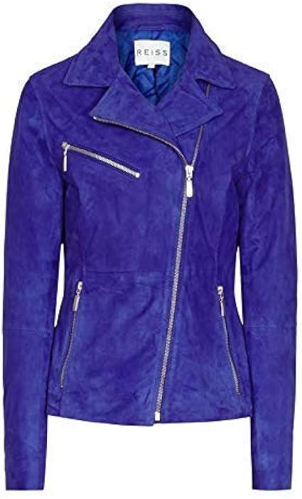 cobalt blue suede jacket