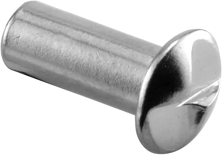 Sentry Supply 651-0454#10-24 x 5/8 in. Chrome One Way Barrel Nut (100 Pack)