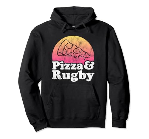 Pizza and Rugby Pullover Hoodie