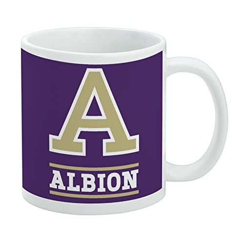 Albion College Primary Logo Ceramic Coffee Mug Gift Mugs for, 11oz, White