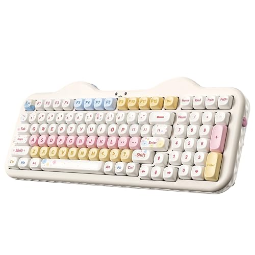 YUNZII C98 Wireless Mechanical Keyboard with Number Pad...