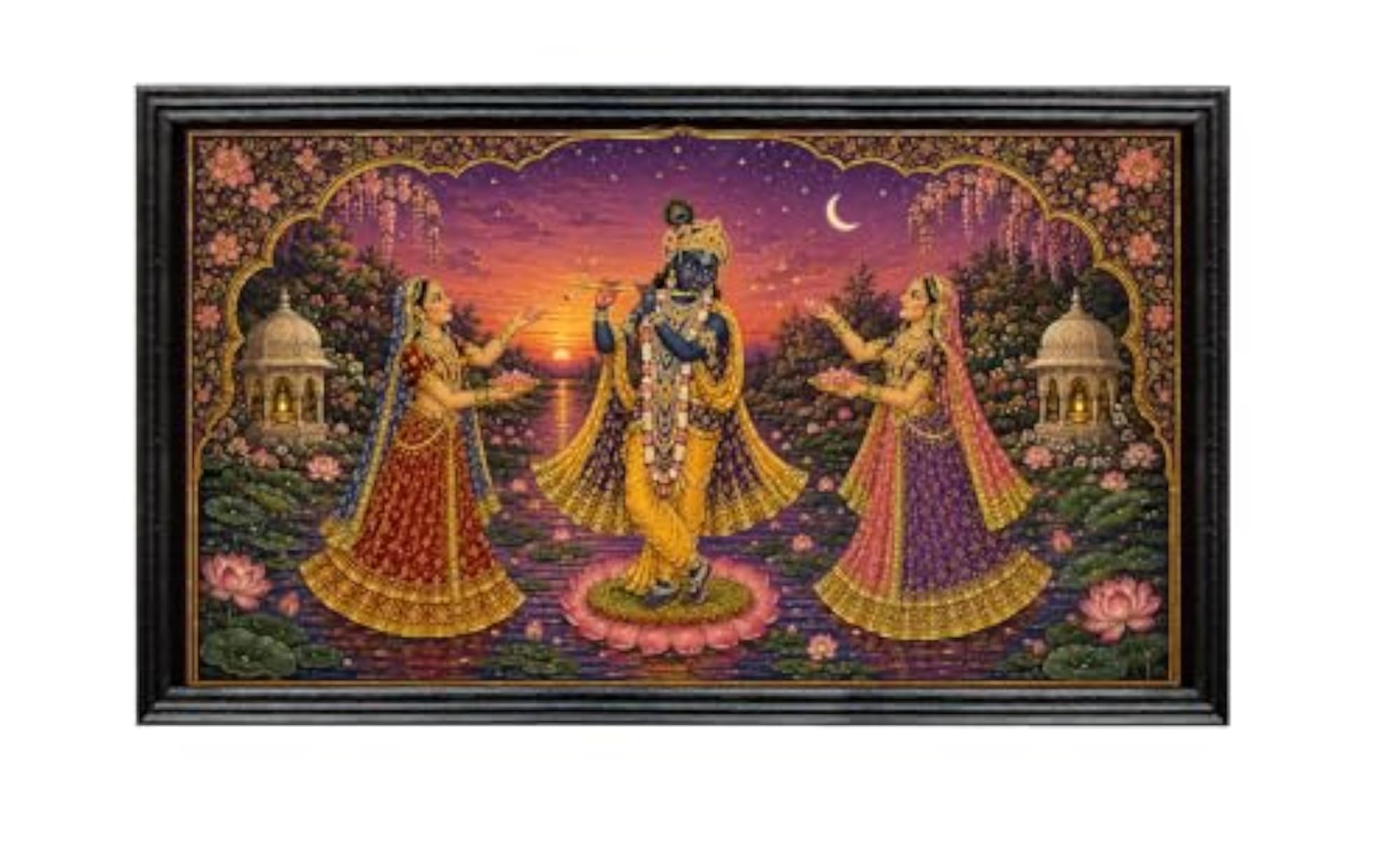 Shreenathji Pichwai Framed Wall Art