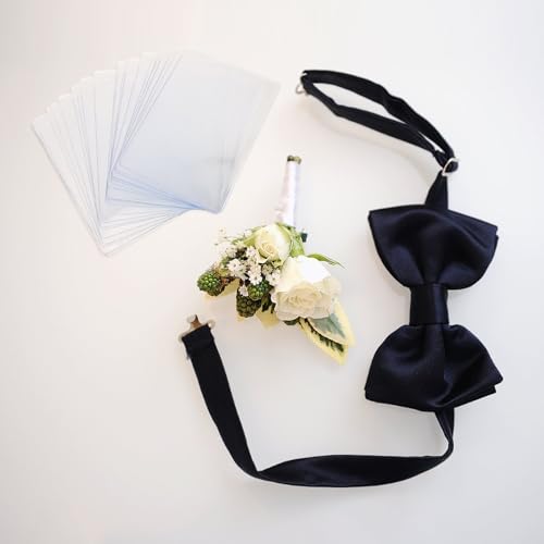 Porta flores para traje de novio en bodas fundas transparentes para boutonniere 24 unidades 6