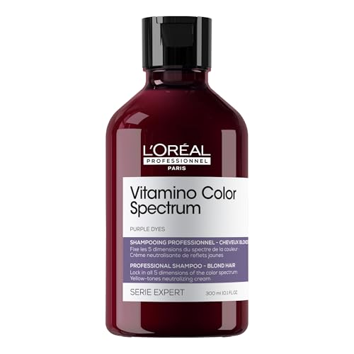 L'OREAL PROFESSIONNEL - Shampoing Neutralisant Violet Cheveux Blonds - Anti-Reflets Jaunes - Protège La Coloration Jusqu'À 100 Jours - Série Expert Vitamino...