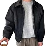 AFFIRMEZ VOTRE STYLE : Sortez avec style grâce à notre blouson de motard en cuir suédé véritable for homme. Intemporel et tendance, il vous permettra de vous démarquer en toute occasion.