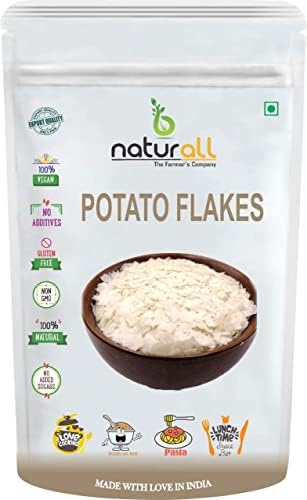 DRUNKLINE B Naturall Potato Flakes | Dehydrated Potato | Aaloo ka Mash | Instant ALOO POHA READYMIX Pack - 100 GM by B Naturall