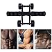 predolo 4 Wheel Abdominal Roller Workout Equipment, Portable Abdominal Fitness Exercise Machine, Ab Machine for Men Women Home Gym